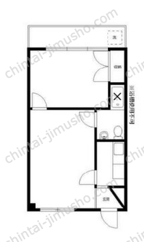 トキワマンション1Fの間取図