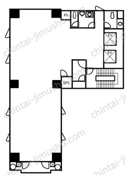 JHVビル6Fの間取図