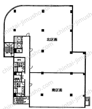 新宿御苑ビル6Fの間取図