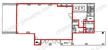 新橋フロンティアビルディング2Fの間取図