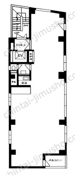 西新宿三関ビル2Fの間取図