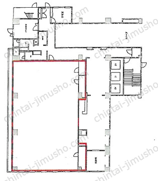 ユニデン八丁堀ビル1Fの間取図