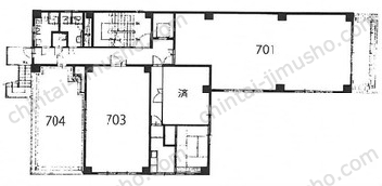 第四文成ビル7Fの間取図