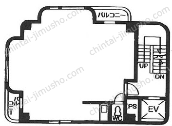 秋川ムサシノビル4Fの間取図