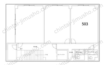 三輝ビル5Fの間取図