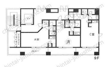 サンライズ長井ビル9Fの間取図