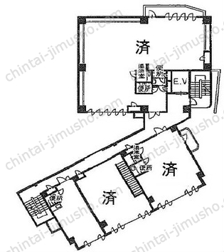 明芳ビル2Fの間取図