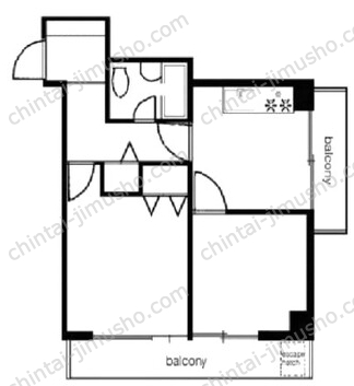 メゾン東麻布3Fの間取図