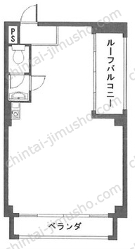 紅谷ビルⅡ3Fの間取図