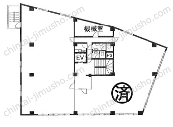 谷ビル5Fの間取図