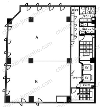 大洋建設関内ビル9Fの間取図