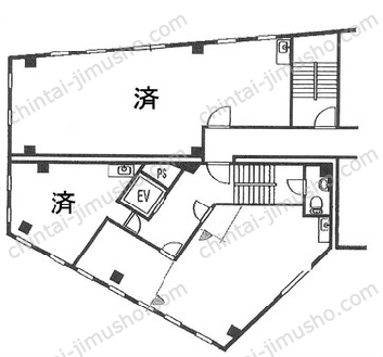 大木戸ビル3Fの間取図