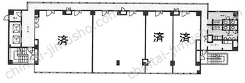 大田ステイタスビル3Fの間取図