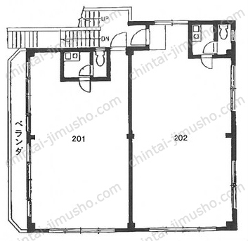 玉川ビル2Fの間取図