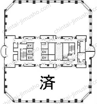 天王洲パークサイドビル12Fの間取図