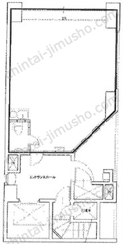 KT-Ⅱビル1Fの間取図