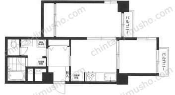 原宿ビューパレー5Fの間取図