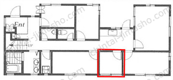 room-ing南青山ハウス1Fの間取図