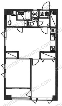 月村マンションNo.3010Fの間取図