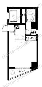 ナチュラルスクエアビル4Fの間取図