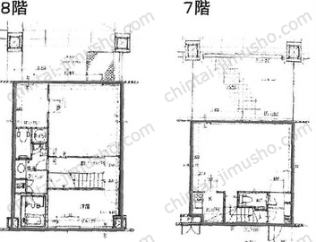 西新宿KFビル一括貸の間取図