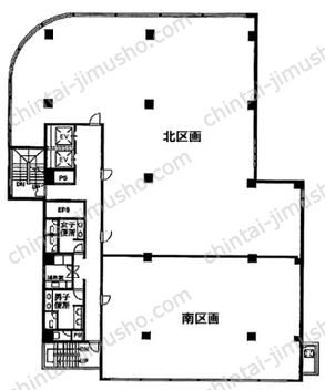 新宿御苑ビル6Fの間取図