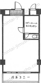 赤坂檜町レジデンス5Fの間取図