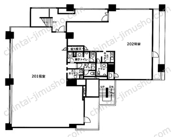 日神デュオステージ関内2Fの間取図