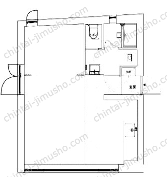 ARK HOUSE市谷仲之町2Fの間取図