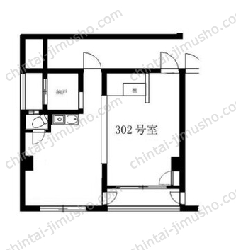 大内ビル3Fの間取図