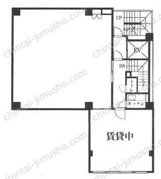 上原ビル2Fの間取図