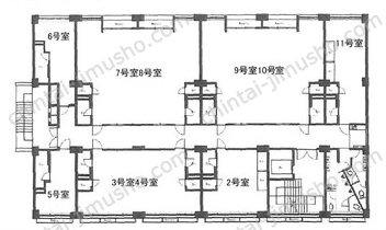 岡崎ビル9Fの間取図