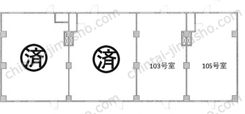 秋山ビル1Fの間取図