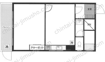 東中野パレスマンション1Fの間取図