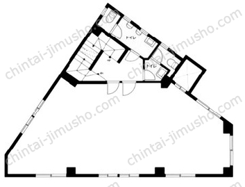 信濃町第一ビル2Fの間取図