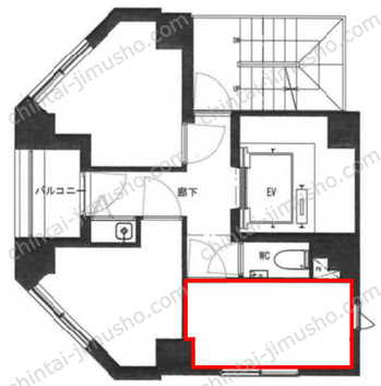 ル・グラシエルBLDG.329Fの間取図