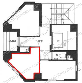 ル・グラシエルBLDG.325Fの間取図