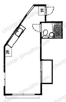 島村ビル2Fの間取図