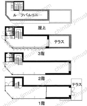 第20スカイビルANNEX一棟貸の間取図