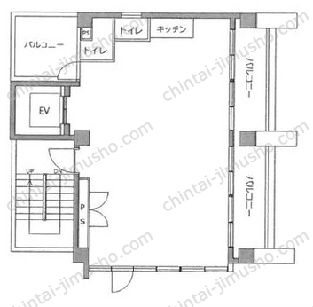 昌平堂ビル5Fの間取図