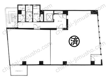 直平ビル3Fの間取図