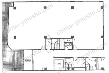 大黒屋ビルヂング1Fの間取図