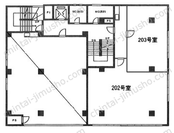 霜ビル12Fの間取図