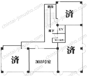 代々木パークビル3Fの間取図