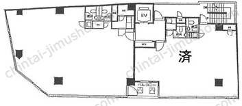 新宿KMビル7Fの間取図