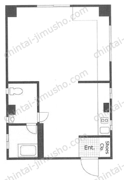 山西ビル4Fの間取図