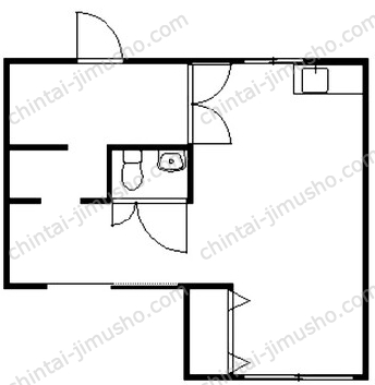 守屋ビル1Fの間取図