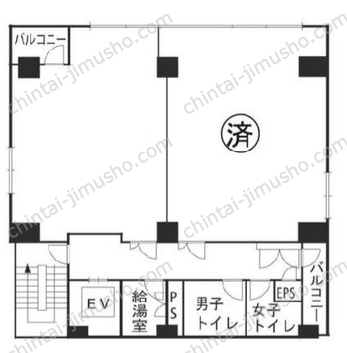 第2AKビル5Fの間取図