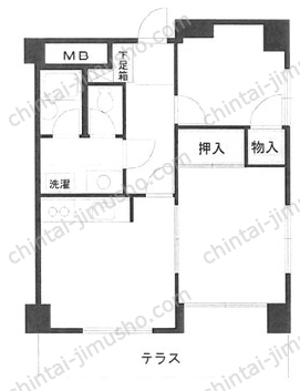 調布サマリヤマンション1Fの間取図