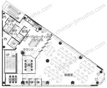 THE CROSS 一番町3Fの間取図